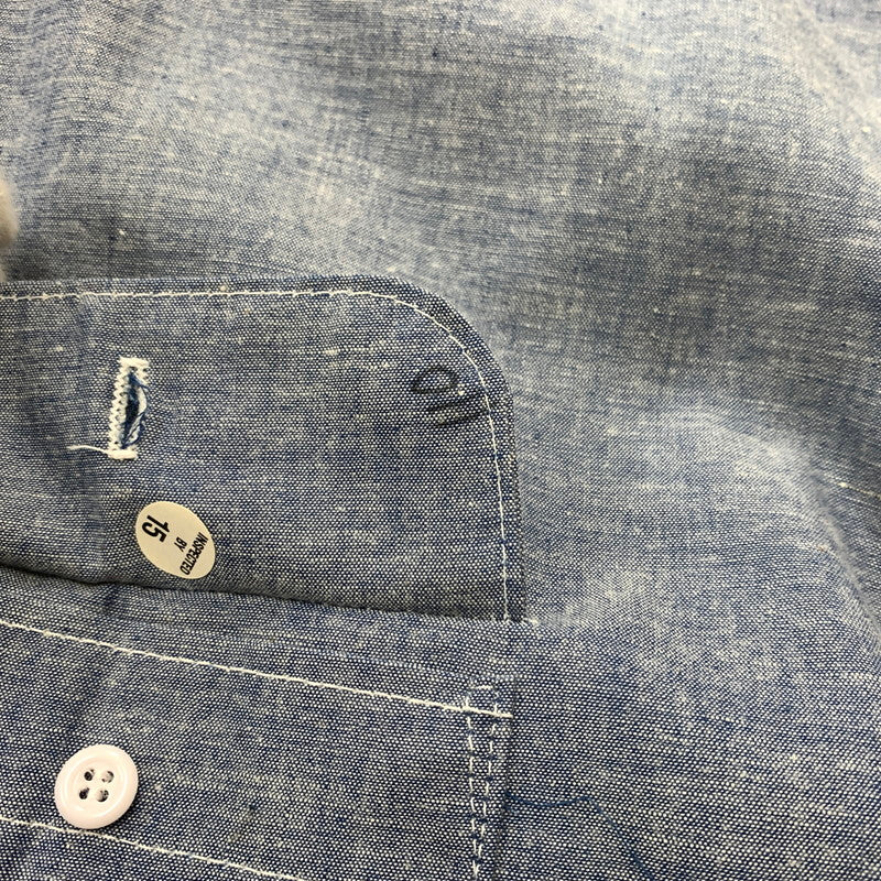 【中古品】【メンズ】 FIVE BROTHER ファイブブラザー 90's WORK L/S SHIRT 90年代 ワーク ロングスリーブ シャツ トップス ビッグシルエットシャツ 145-260419-ko-21-tei サイズ：4XL カラー：インディゴ 万代Net店