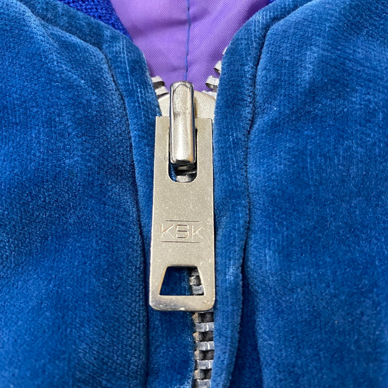 【中古品】【メンズ】 USED 70's VELOUR STADIUM JACKET VINTAGE 70年代 ベロア スタジアムジャケット アウター ヴィンテージ スーベニアジャケット 145-260418-ks-05-tei サイズ：表記サイズ無し カラー：ブルー 万代Net店