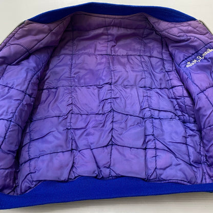 【中古品】【メンズ】 USED 70's VELOUR STADIUM JACKET VINTAGE 70年代 ベロア スタジアムジャケット アウター ヴィンテージ スーベニアジャケット 145-260418-ks-05-tei サイズ：表記サイズ無し カラー：ブルー 万代Net店
