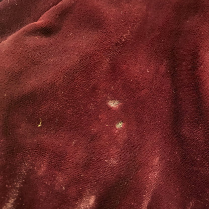 【ジャンク品】【メンズ】 USED 50's VELOUR STADIUM JACKET VINTAGE 50年代 ベロア スタジアム ジャケット アウター ヴィンテージ スーベニアジャケット 145-260418-ks-06-tei サイズ：表記サイズ無し カラー：ボルドー 万代Net店