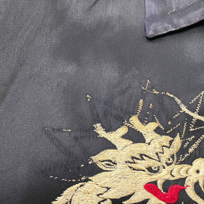 【中古品】【メンズ】 USED 50's SOUVENIR JACKET VINTAGE 50年代 スーベニア ジャケット アウター ヴィンテージ 145-260420-KS-02-tei サイズ：表記サイズ無し カラー：ブラック 万代Net店