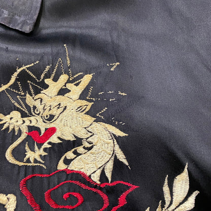 【中古品】【メンズ】 USED 50's SOUVENIR JACKET VINTAGE 50年代 スーベニア ジャケット アウター ヴィンテージ 145-260420-KS-02-tei サイズ：表記サイズ無し カラー：ブラック 万代Net店