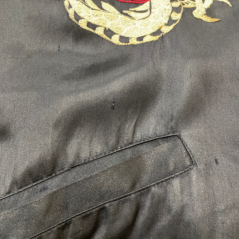 【中古品】【メンズ】 USED 50's SOUVENIR JACKET VINTAGE 50年代 スーベニア ジャケット アウター ヴィンテージ 145-260420-KS-02-tei サイズ：表記サイズ無し カラー：ブラック 万代Net店