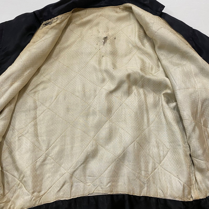 【中古品】【メンズ】 USED 50's SOUVENIR JACKET VINTAGE 50年代 スーベニア ジャケット アウター ヴィンテージ 145-260420-KS-02-tei サイズ：表記サイズ無し カラー：ブラック 万代Net店
