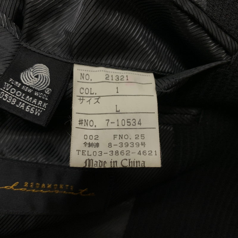 【中古品】【メンズ】 REDAMOTE レダモンテ TAILORED JACKET テーラード ジャケット アウター 147-260410-ko-03-tei サイズ：L カラー：ブラック 万代Net店