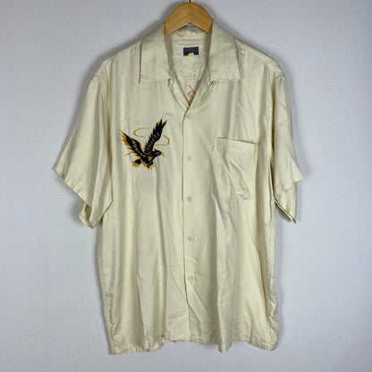 【中古品】【メンズ】 TAILOR TOYO テーラー東洋 DESIGN S/S SUKA SHIRT TT31748 デザイン ショートスリーブ スカシャツ 半袖 トップス 140-260413-ks-06-tei サイズ：L カラー：アイボリー 万代Net店