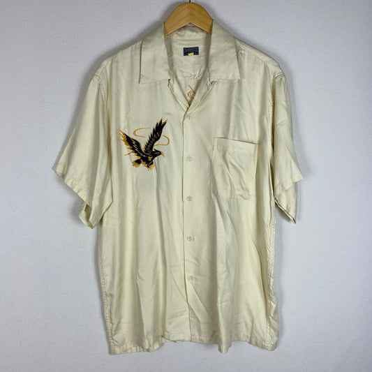 【中古品】【メンズ】 TAILOR TOYO テーラー東洋 DESIGN S/S SUKA SHIRT TT31748 デザイン ショートスリーブ スカシャツ 半袖 トップス 140-260413-ks-06-tei サイズ：L カラー：アイボリー 万代Net店