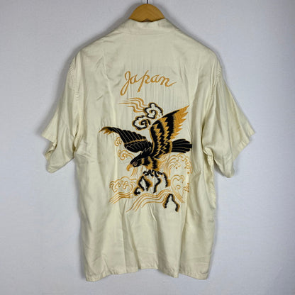 【中古品】【メンズ】 TAILOR TOYO テーラー東洋 DESIGN S/S SUKA SHIRT TT31748 デザイン ショートスリーブ スカシャツ 半袖 トップス 140-260413-ks-06-tei サイズ：L カラー：アイボリー 万代Net店