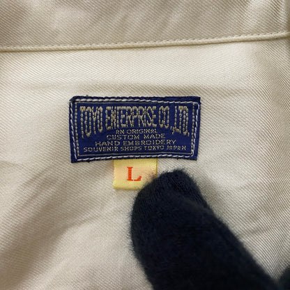 【中古品】【メンズ】 TAILOR TOYO テーラー東洋 DESIGN S/S SUKA SHIRT TT31748 デザイン ショートスリーブ スカシャツ 半袖 トップス 140-260413-ks-06-tei サイズ：L カラー：アイボリー 万代Net店