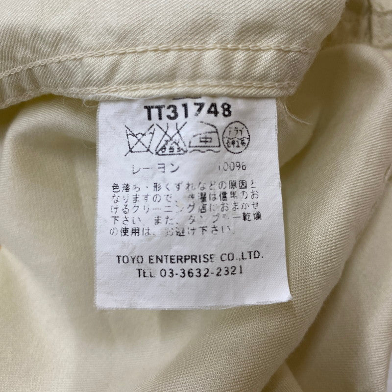 【中古品】【メンズ】 TAILOR TOYO テーラー東洋 DESIGN S/S SUKA SHIRT TT31748 デザイン ショートスリーブ スカシャツ 半袖 トップス 140-260413-ks-06-tei サイズ：L カラー：アイボリー 万代Net店