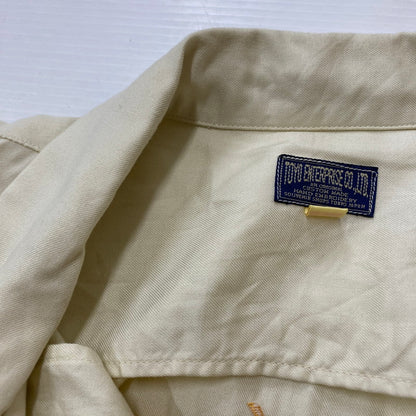 【中古品】【メンズ】 TAILOR TOYO テーラー東洋 DESIGN S/S SUKA SHIRT TT31748 デザイン ショートスリーブ スカシャツ 半袖 トップス 140-260413-ks-06-tei サイズ：L カラー：アイボリー 万代Net店