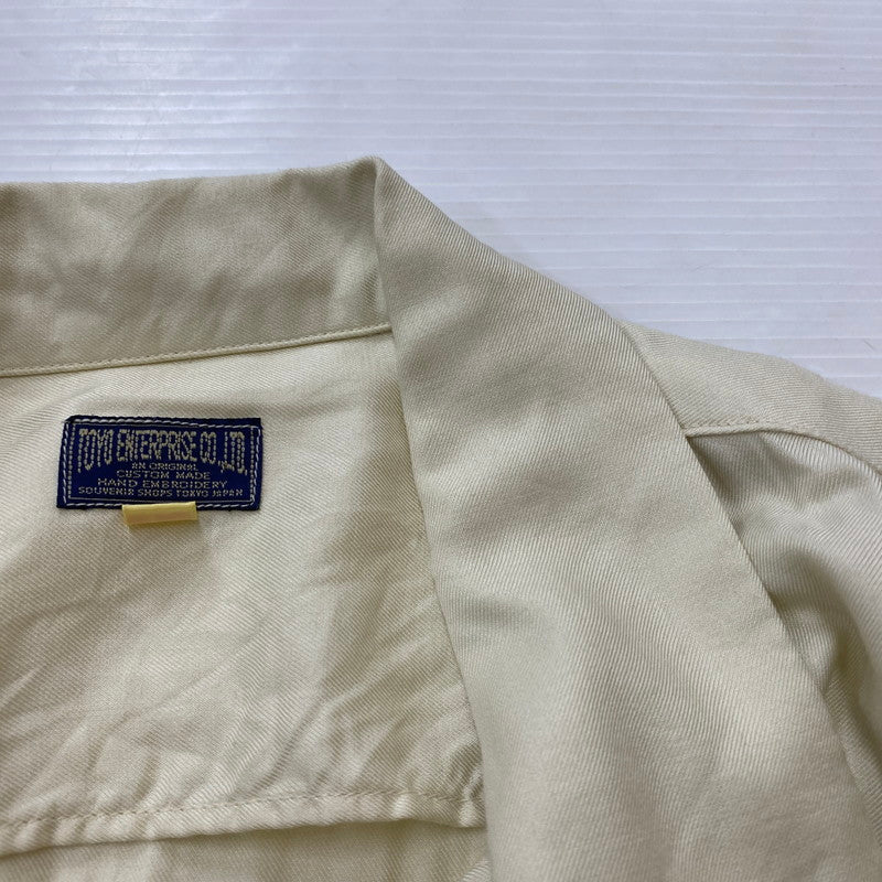 【中古品】【メンズ】 TAILOR TOYO テーラー東洋 DESIGN S/S SUKA SHIRT TT31748 デザイン ショートスリーブ スカシャツ 半袖 トップス 140-260413-ks-06-tei サイズ：L カラー：アイボリー 万代Net店