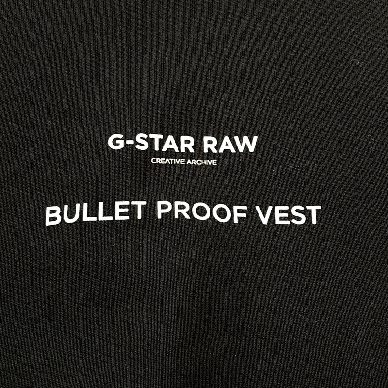 【中古品】【メンズ】 G-STAR RAW ジースター ロウ BULLET PROOF VEST HOODIE ブレット プルーフ ベスト フーディ 長袖 トップス プルオーバーパーカー 147-260830-sa-15-tei サイズ：L カラー：ブラック 万代Net店