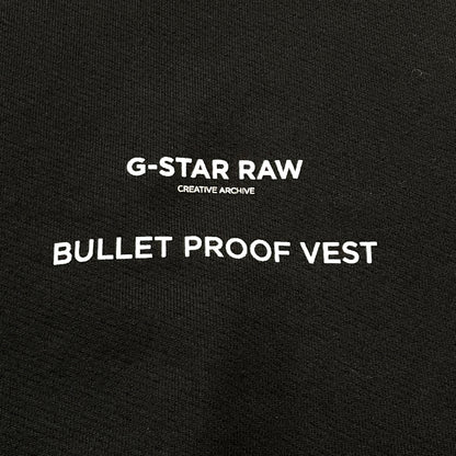【中古品】【メンズ】 G-STAR RAW ジースター ロウ BULLET PROOF VEST HOODIE ブレット プルーフ ベスト フーディ 長袖 トップス プルオーバーパーカー 147-260830-sa-15-tei サイズ：L カラー：ブラック 万代Net店