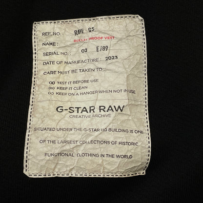 【中古品】【メンズ】 G-STAR RAW ジースター ロウ BULLET PROOF VEST HOODIE ブレット プルーフ ベスト フーディ 長袖 トップス プルオーバーパーカー 147-260830-sa-15-tei サイズ：L カラー：ブラック 万代Net店
