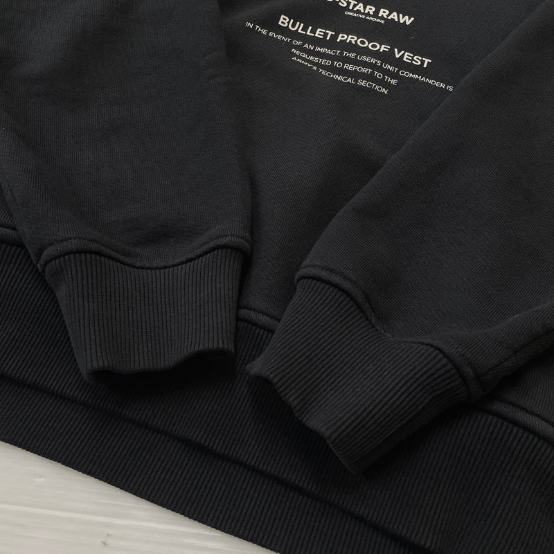 【中古品】【メンズ】 G-STAR RAW ジースター ロウ BULLET PROOF VEST HOODIE ブレット プルーフ ベスト フーディ 長袖 トップス プルオーバーパーカー 147-260830-sa-15-tei サイズ：L カラー：ブラック 万代Net店