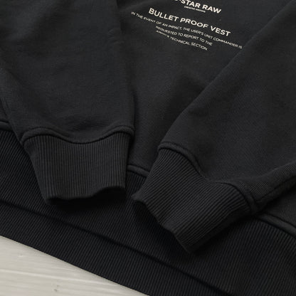 【中古品】【メンズ】 G-STAR RAW ジースター ロウ BULLET PROOF VEST HOODIE ブレット プルーフ ベスト フーディ 長袖 トップス プルオーバーパーカー 147-260830-sa-15-tei サイズ：L カラー：ブラック 万代Net店