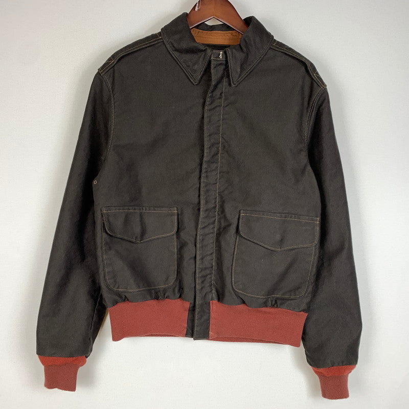 【中古品】【メンズ】 COLIMBO コリンボ ABERDEEN AERO JACKET PLAIN JUNGLE CLOTH A-2 TYPE P-51162-2 アバディーン エアロジャケット アウター ブルゾン 145-260410-ko-21-tei サイズ：38 カラー：ブラウン 万代Net店