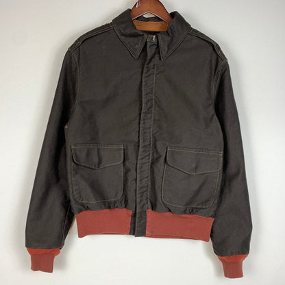【中古品】【メンズ】 COLIMBO コリンボ ABERDEEN AERO JACKET PLAIN JUNGLE CLOTH A-2 TYPE P-51162-2 アバディーン エアロジャケット アウター ブルゾン 145-260410-ko-21-tei サイズ：38 カラー：ブラウン 万代Net店