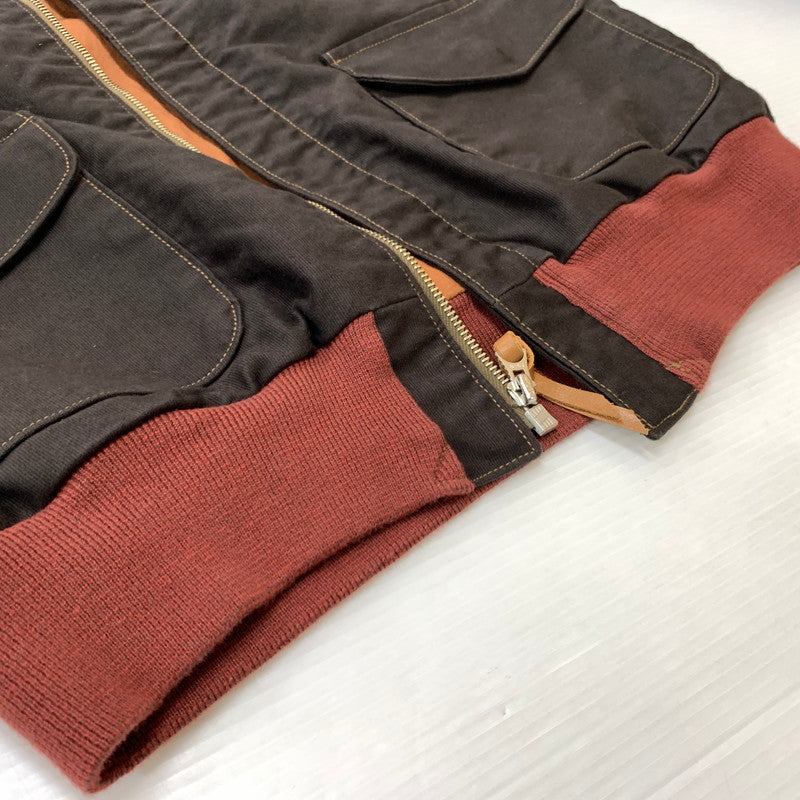 【中古品】【メンズ】 COLIMBO コリンボ ABERDEEN AERO JACKET PLAIN JUNGLE CLOTH A-2 TYPE P-51162-2 アバディーン エアロジャケット アウター ブルゾン 145-260410-ko-21-tei サイズ：38 カラー：ブラウン 万代Net店