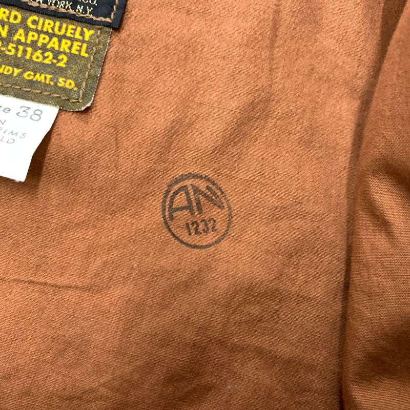【中古品】【メンズ】 COLIMBO コリンボ ABERDEEN AERO JACKET PLAIN JUNGLE CLOTH A-2 TYPE P-51162-2 アバディーン エアロジャケット アウター ブルゾン 145-260410-ko-21-tei サイズ：38 カラー：ブラウン 万代Net店