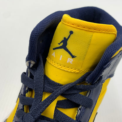 【中古品】【メンズ】 NIKE ナイキ AIR JORDAN 1 MID MICHIGAN エアジョーダン1 ミッド スニーカー 靴 シューズ 160-260711-ko-04-tei サイズ：27.5cm カラー：イエローネイビー 万代Net店