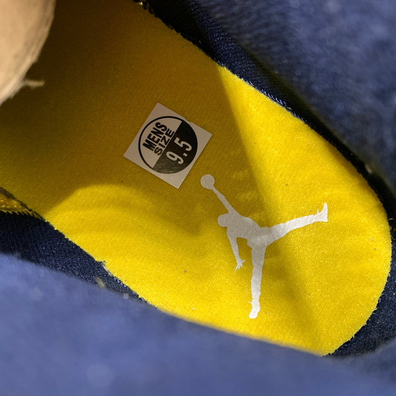 【中古品】【メンズ】 NIKE ナイキ AIR JORDAN 1 MID MICHIGAN エアジョーダン1 ミッド スニーカー 靴 シューズ 160-260711-ko-04-tei サイズ：27.5cm カラー：イエローネイビー 万代Net店