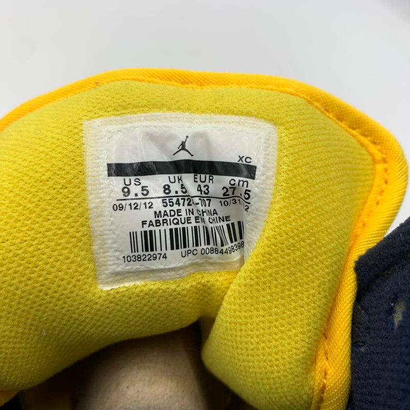 【中古品】【メンズ】 NIKE ナイキ AIR JORDAN 1 MID MICHIGAN エアジョーダン1 ミッド スニーカー 靴 シューズ 160-260711-ko-04-tei サイズ：27.5cm カラー：イエローネイビー 万代Net店