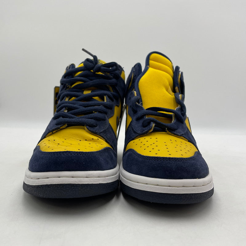 【中古品】【メンズ】 NIKE SB ナイキ スケートボーディング 05年製 DUNK HIGH 20TH ANNIVERSARY "MICHIGAN" 305050-741 ダンク ハイ 20周年記念 ミシガン スニーカー 靴 シューズ 160-260415-yo-01-tei サイズ：27cm カラー：イエロー/ネイビー 万代Net店