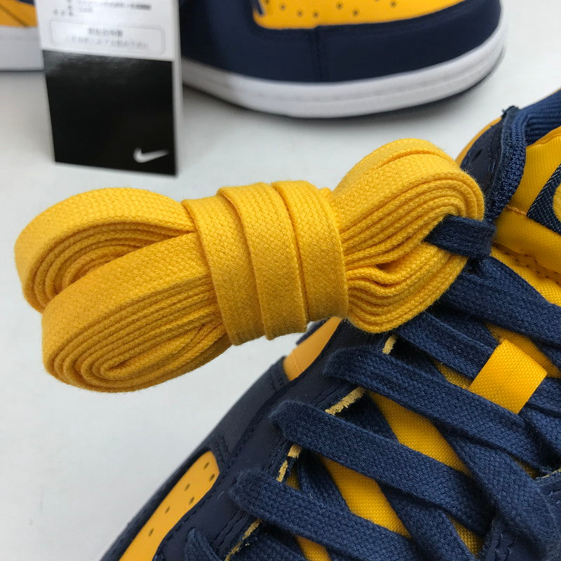 【中古美品】【メンズ】 NIKE ナイキ FJ4206-700 TERMINATOR LOW "UNIVERSITY GOLD AND NAVY MICHIGAN" ターミネーター ロー スニーカー 靴 160-260925-mh-04-fuzh サイズ：27.5cm カラー：イエロー ネイビー 万代Net店