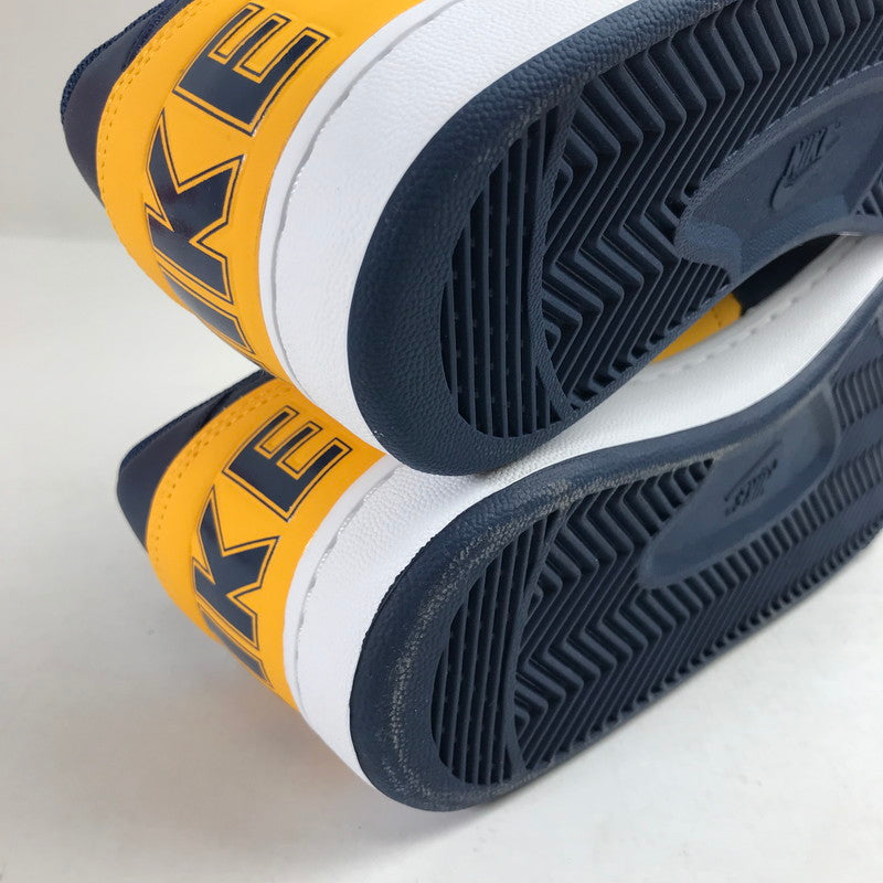 【中古美品】【メンズ】 NIKE ナイキ FJ4206-700 TERMINATOR LOW "UNIVERSITY GOLD AND NAVY MICHIGAN" ターミネーター ロー スニーカー 靴 160-260925-mh-04-fuzh サイズ：27.5cm カラー：イエロー ネイビー 万代Net店