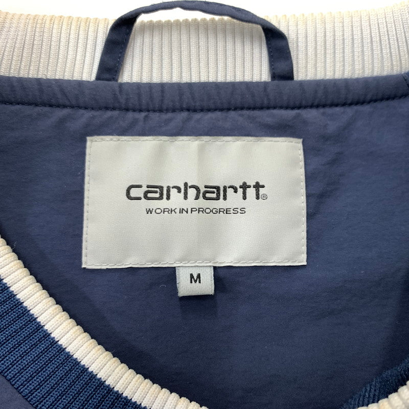 【中古品】【メンズ】 Carhartt WIP カーハートワークインプログレス DIVISION SCRIPT COACH PULLOVER I023625 ディビジョン スクリプト コーチプルオーバー アウター コーチジャケット 145-260419-ko-15-fuzh サイズ：M カラー：ネイビー 万代Net店