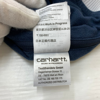 【中古品】【メンズ】 Carhartt WIP カーハートワークインプログレス DIVISION SCRIPT COACH PULLOVER I023625 ディビジョン スクリプト コーチプルオーバー アウター コーチジャケット 145-260419-ko-15-fuzh サイズ：M カラー：ネイビー 万代Net店