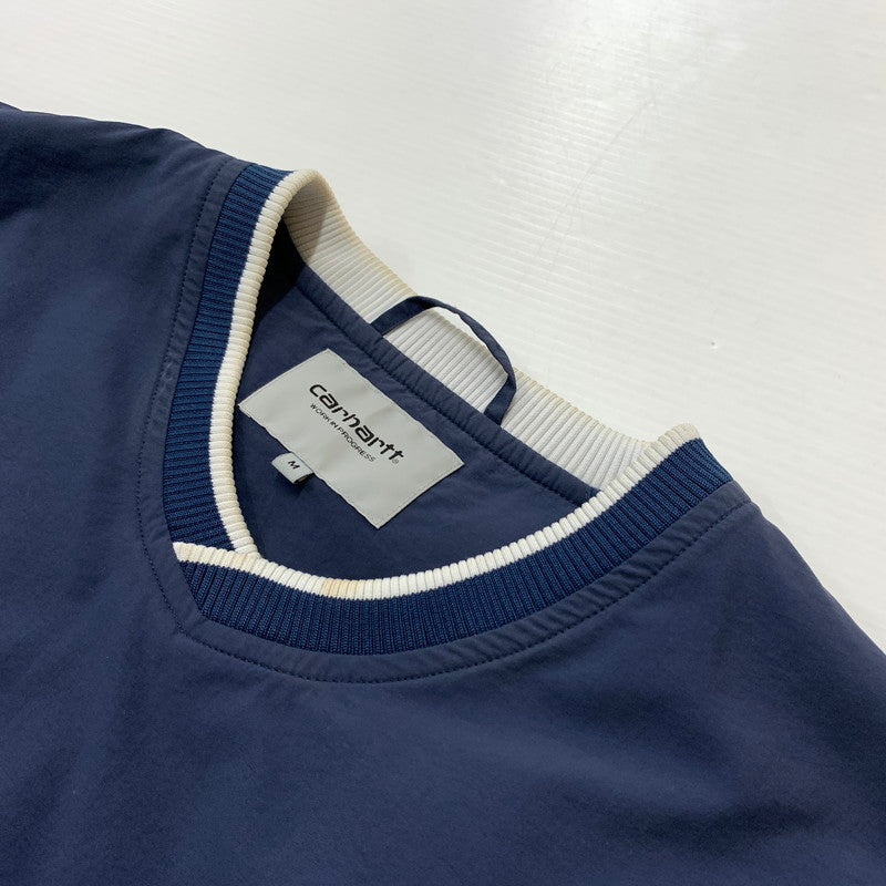 【中古品】【メンズ】 Carhartt WIP カーハートワークインプログレス DIVISION SCRIPT COACH PULLOVER I023625 ディビジョン スクリプト コーチプルオーバー アウター コーチジャケット 145-260419-ko-15-fuzh サイズ：M カラー：ネイビー 万代Net店