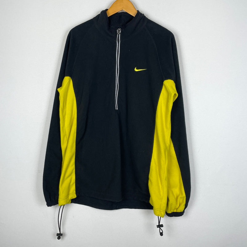 【中古品】【メンズ】 NIKE ナイキ 90's HALF ZIP FLEECE JACKET 90年代 ハーフ ジップ フリース ジャケット アウター 148-260901-sa-18-teih サイズ：XL カラー：ブラック 万代Net店