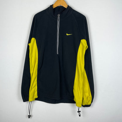 【中古品】【メンズ】 NIKE ナイキ 90's HALF ZIP FLEECE JACKET 90年代 ハーフ ジップ フリース ジャケット アウター 148-260901-sa-18-teih サイズ：XL カラー：ブラック 万代Net店