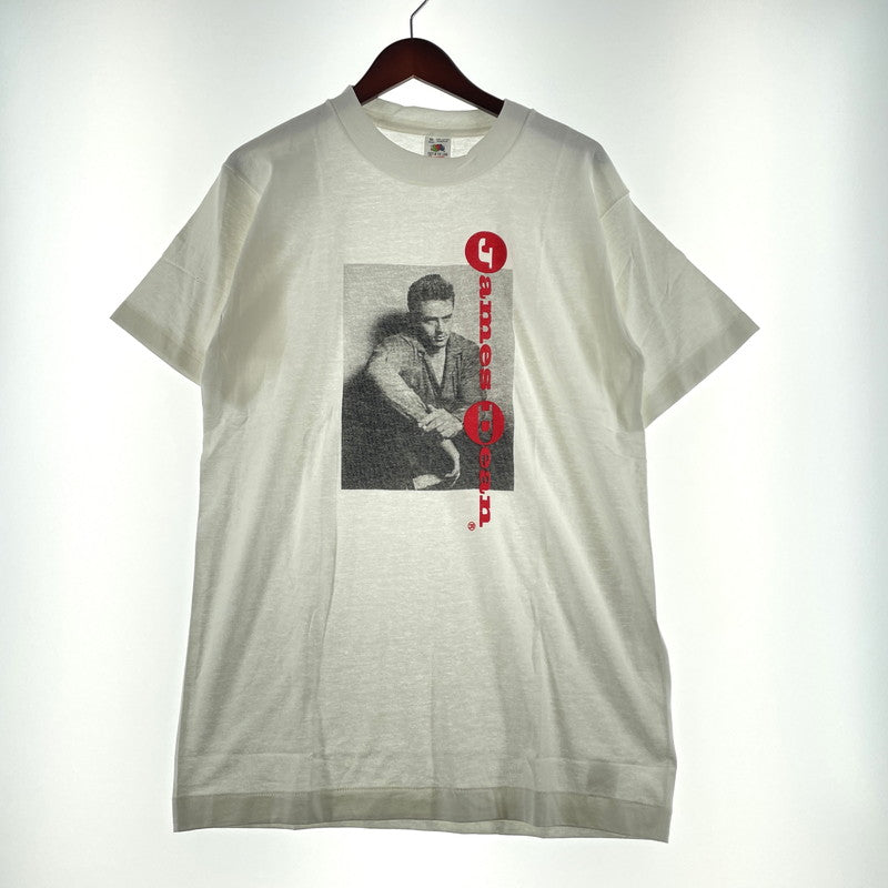 【中古品】【メンズ】 FRUIT OF THE LOOM フルーツオブザルーム 90's JAMES DEAN PRINT TEE 90年代 ジェームズ・ディーン プリント Tシャツ 半袖 トップス 145-260413-yo-01-tei サイズ：M カラー：ホワイト 万代Net店