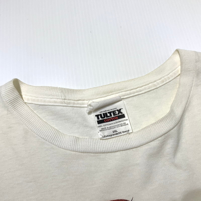 【中古品】【メンズ】 TULTEX タルテックス 90's DR SEUSS THE CAT IN THE HAT PRINT TEE 90年代 ドクタースース キャットインザハット プリント Tシャツ 半袖 トップス 145-260703-yo-03-tei サイズ：2XL カラー：ホワイト 万代Net店