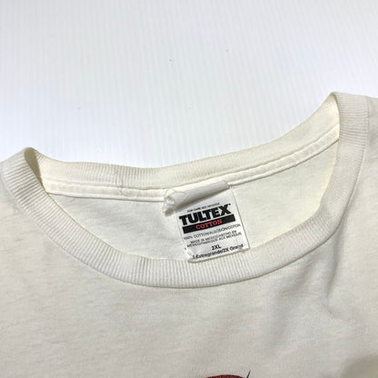 【中古品】【メンズ】 TULTEX タルテックス 90's DR SEUSS THE CAT IN THE HAT PRINT TEE 90年代 ドクタースース キャットインザハット プリント Tシャツ 半袖 トップス 145-260703-yo-03-tei サイズ：2XL カラー：ホワイト 万代Net店