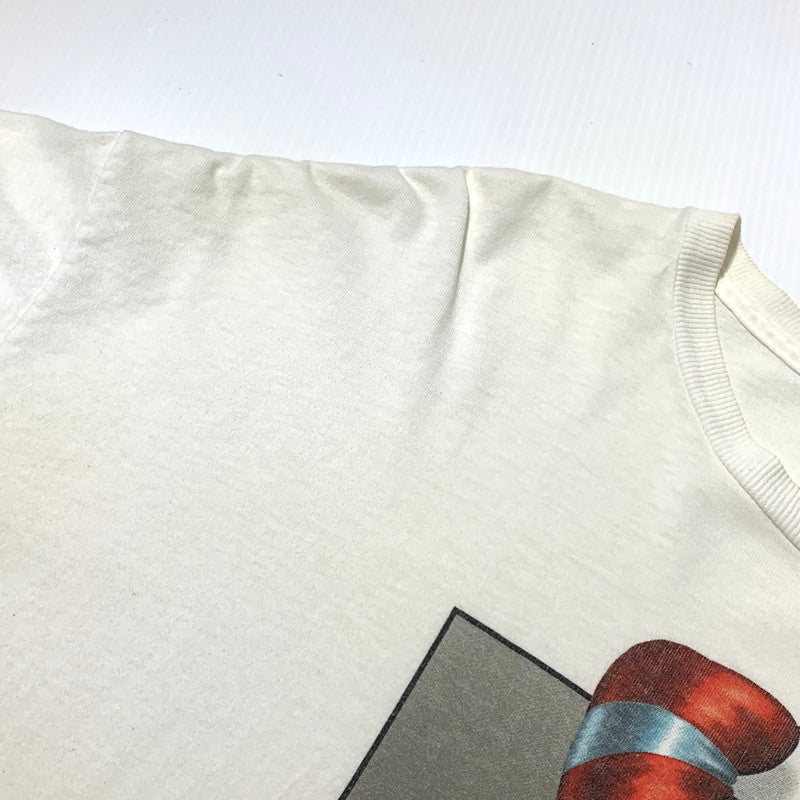 【中古品】【メンズ】 TULTEX タルテックス 90's DR SEUSS THE CAT IN THE HAT PRINT TEE 90年代 ドクタースース キャットインザハット プリント Tシャツ 半袖 トップス 145-260703-yo-03-tei サイズ：2XL カラー：ホワイト 万代Net店
