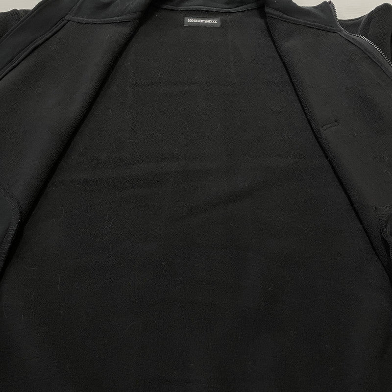 【中古品】【メンズ】 GOD SELECTION XXX ゴッドセレクショントリプルエックス FLEECE JACKET フリースジャケット ライトアウター 142-260413-yo-13-fuzh サイズ：L カラー：ブラック 万代Net店