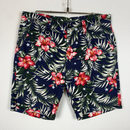 【現状渡し品】【メンズ】 UNIFOAM EXEPERIMENT ユニフォーム エクスペリメント FLORAL PATTERN SHORT PANTS UE140009 花柄 ショート パンツ ボトムス 短パン 153-260730-sa-22-tei サイズ：2 カラー：花柄 万代Net店