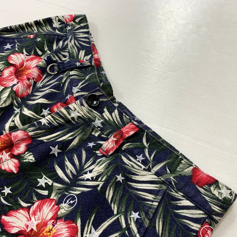 【現状渡し品】【メンズ】 UNIFOAM EXEPERIMENT ユニフォーム エクスペリメント FLORAL PATTERN SHORT PANTS UE140009 花柄 ショート パンツ ボトムス 短パン 153-260730-sa-22-tei サイズ：2 カラー：花柄 万代Net店