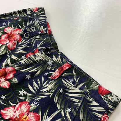 【現状渡し品】【メンズ】 UNIFOAM EXEPERIMENT ユニフォーム エクスペリメント FLORAL PATTERN SHORT PANTS UE140009 花柄 ショート パンツ ボトムス 短パン 153-260730-sa-22-tei サイズ：2 カラー：花柄 万代Net店