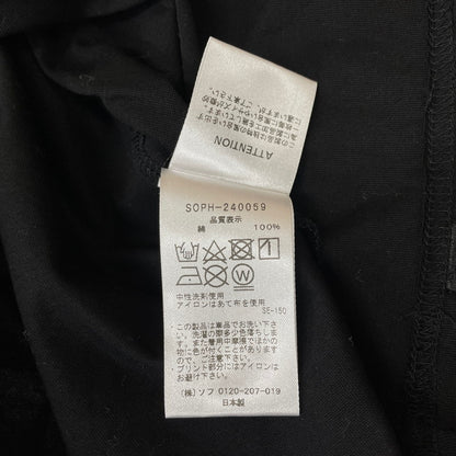【中古品】【メンズ】 SOPHNET. ソフネット ESSENTIALS TEE SOPH-240059 エッセンシャル ロングスリーブ Tシャツ 長袖 トップス 142-260413-yo-05-tei サイズ：XL カラー：ブラック 万代Net店