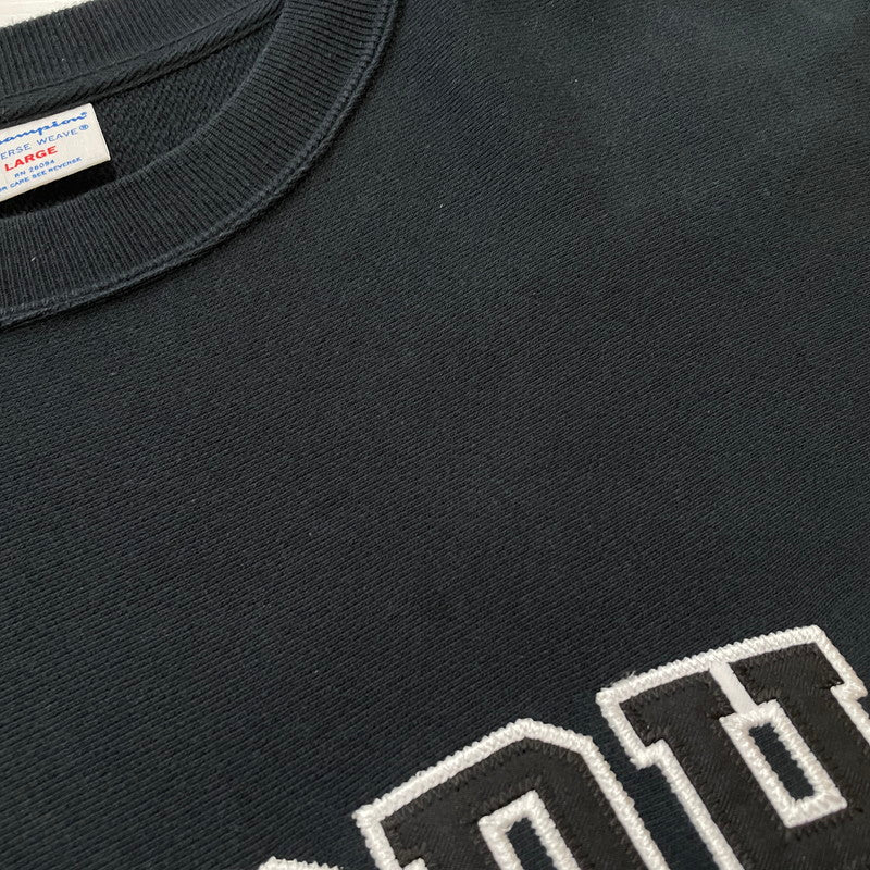 【中古品】【メンズ】 SOPHNET. ソフネット × CHAMPION チャンピオン 別注 コラボ REVERSE WEAVE CREWNECK SWEAT C8-Z009 リバースウィーブ クルーネック スウェット 長袖 トップス トレーナー 142-260413-yo-06-tei サイズ：L カラー：ブラック 万代Net店