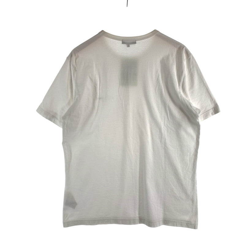 【中古品】【メンズ】 COMME DES GARCONS HOMME LOGO コムデギャルソン オム ロゴ 半袖Tシャツ カットソー ブランド 古着 140-260614-gm-27-fuz サイズ：L カラー：ホワイト 万代Net店