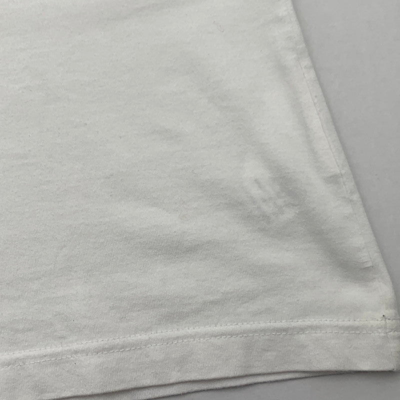 【中古品】【メンズ】 COMME DES GARCONS HOMME LOGO コムデギャルソン オム ロゴ 半袖Tシャツ カットソー ブランド 古着 140-260614-gm-27-fuz サイズ：L カラー：ホワイト 万代Net店