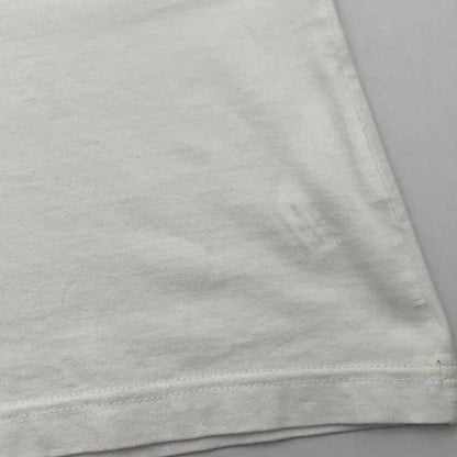 【中古品】【メンズ】 COMME DES GARCONS HOMME LOGO コムデギャルソン オム ロゴ 半袖Tシャツ カットソー ブランド 古着 140-260614-gm-27-fuz サイズ：L カラー：ホワイト 万代Net店