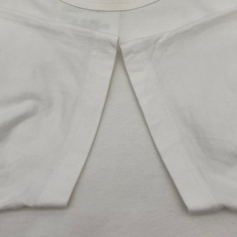 【中古品】【メンズ】 COMME DES GARCONS HOMME LOGO コムデギャルソン オム ロゴ 半袖Tシャツ カットソー ブランド 古着 140-260614-gm-27-fuz サイズ：L カラー：ホワイト 万代Net店